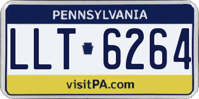 PA license plate LLT6264