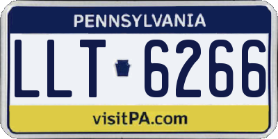 PA license plate LLT6266