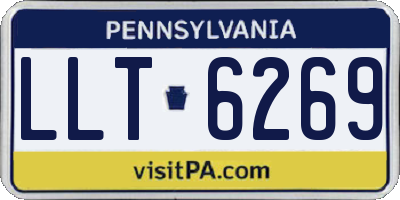 PA license plate LLT6269