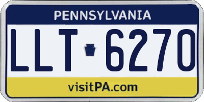 PA license plate LLT6270