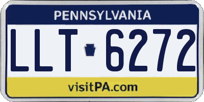 PA license plate LLT6272
