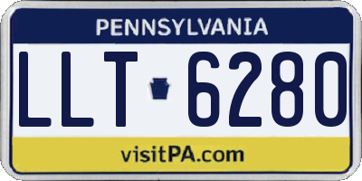 PA license plate LLT6280