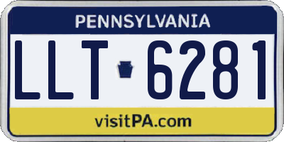PA license plate LLT6281