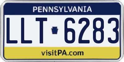 PA license plate LLT6283