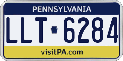 PA license plate LLT6284