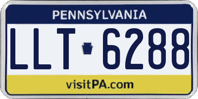 PA license plate LLT6288