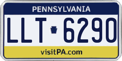 PA license plate LLT6290
