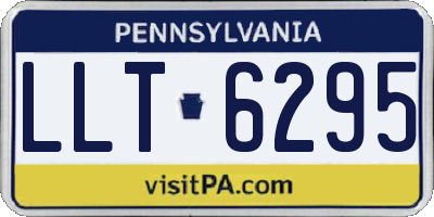 PA license plate LLT6295