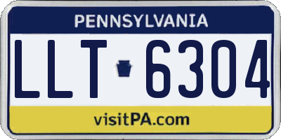 PA license plate LLT6304