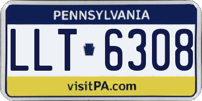 PA license plate LLT6308