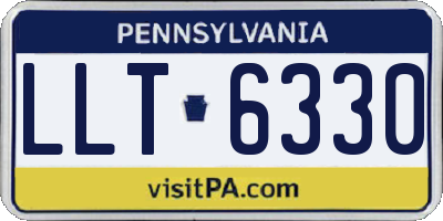 PA license plate LLT6330