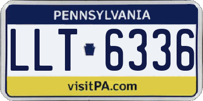 PA license plate LLT6336
