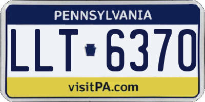 PA license plate LLT6370