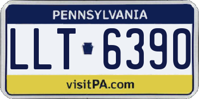 PA license plate LLT6390