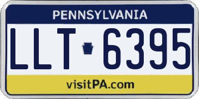 PA license plate LLT6395
