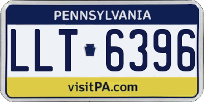 PA license plate LLT6396