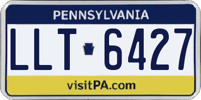 PA license plate LLT6427
