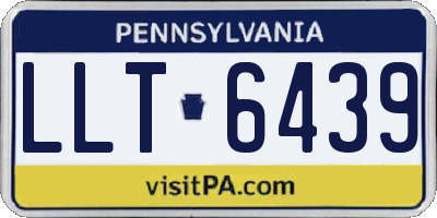 PA license plate LLT6439