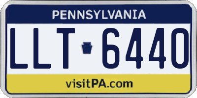 PA license plate LLT6440