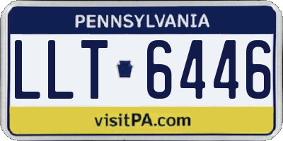 PA license plate LLT6446