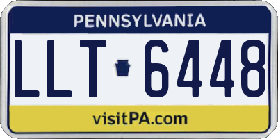 PA license plate LLT6448
