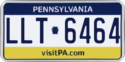 PA license plate LLT6464