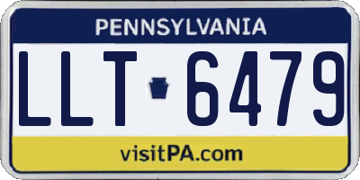PA license plate LLT6479