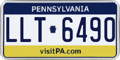 PA license plate LLT6490