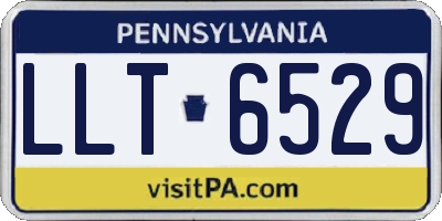 PA license plate LLT6529