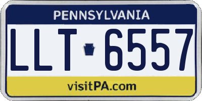 PA license plate LLT6557