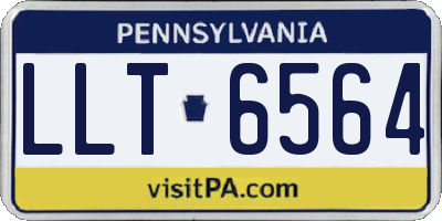 PA license plate LLT6564