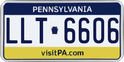 PA license plate LLT6606