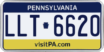 PA license plate LLT6620