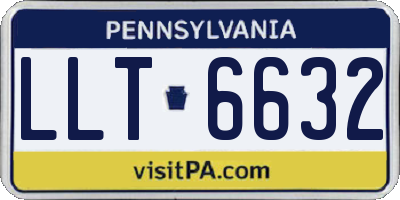 PA license plate LLT6632