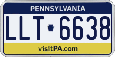PA license plate LLT6638