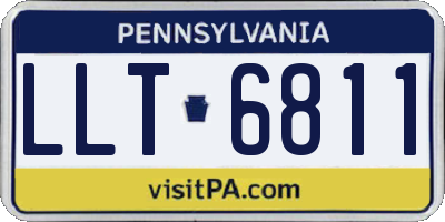 PA license plate LLT6811