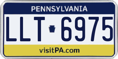 PA license plate LLT6975