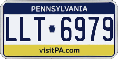 PA license plate LLT6979