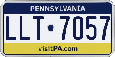 PA license plate LLT7057