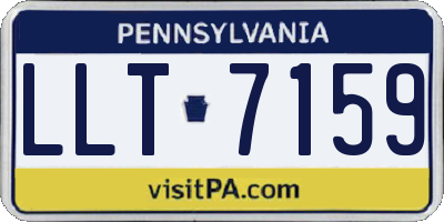 PA license plate LLT7159