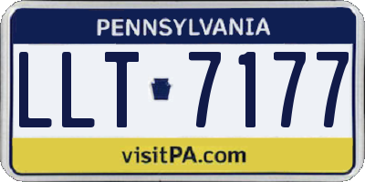 PA license plate LLT7177