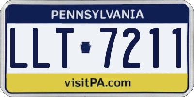 PA license plate LLT7211