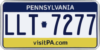 PA license plate LLT7277