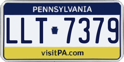 PA license plate LLT7379