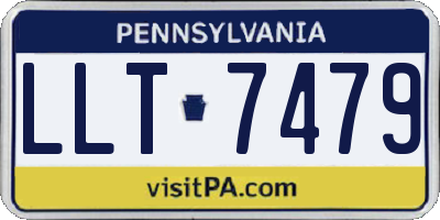 PA license plate LLT7479