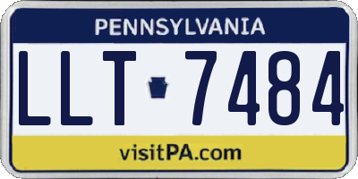PA license plate LLT7484