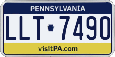 PA license plate LLT7490