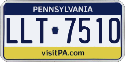 PA license plate LLT7510