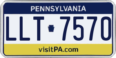 PA license plate LLT7570