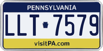 PA license plate LLT7579